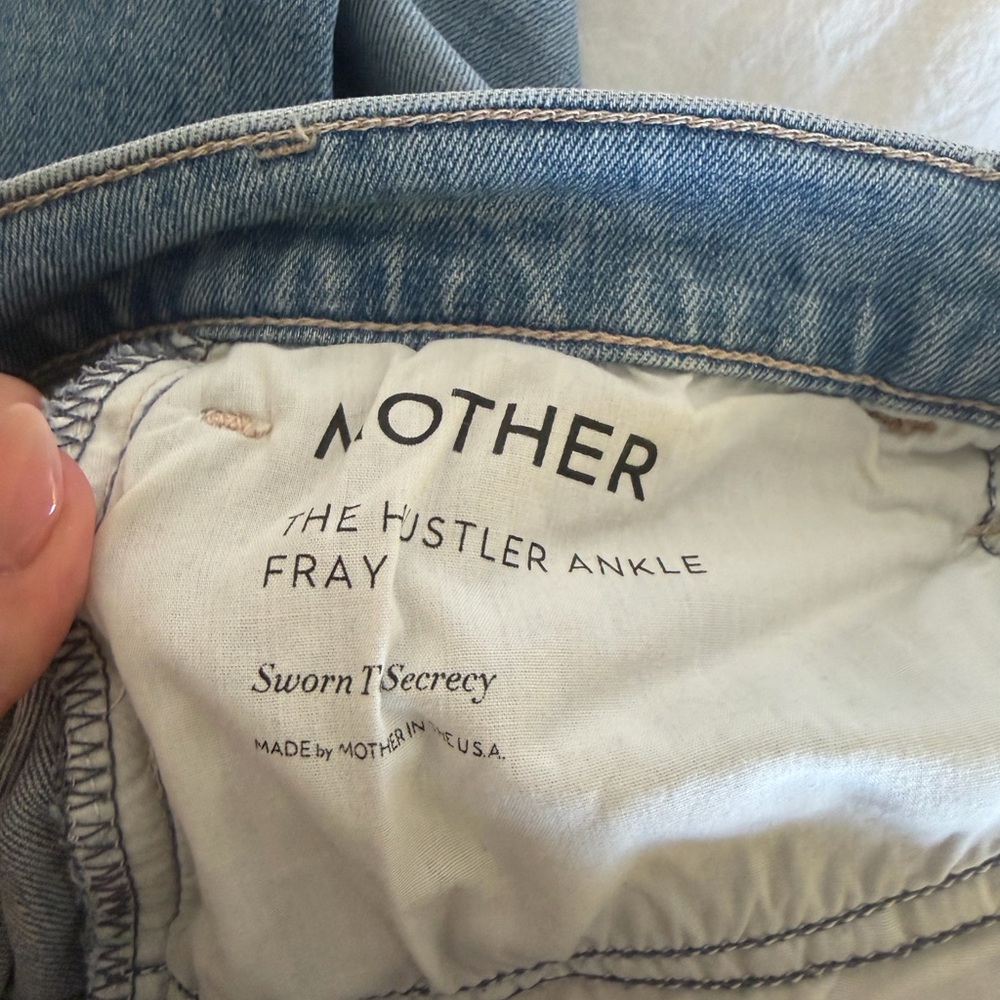 MOTHER Light Blue Ankle Jeans 29 - Picture 3 of 4